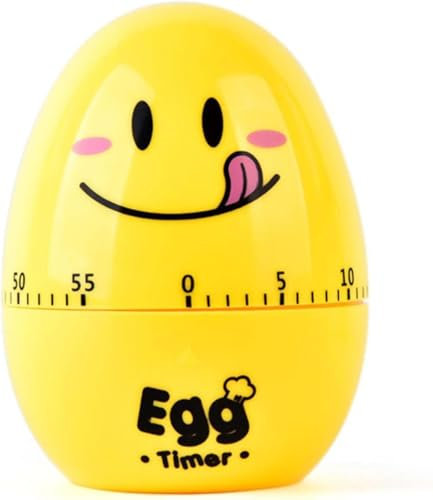 Eieruhr Mechanisch, Lustige Eiförmige Küchentimer, Kurzzeitwecker Küche, Cartoon Eieruhren, Kurzzeitmesser Eieruhr Zum Mitkochen 60 Minuten Countdown-Timer