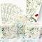 artwelten Geschenkpapier Geschenkpapier Eukalyptus & Lotus – 4 Bögen je 90x65 cm – Florales Naturmotiv für Jugendweihe, Konfirmation, Hochzeit & Geburtstag – Geschenkverpackung für Jung und Alt