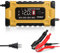 Cirket Chargeur de batterie de voiture 12 V 6 A et 24 V 5 A, entièrement automatique avec grand écran de taille, mainteneur portable intelligent, désulfateur, chargeurs de batterie au plomb automobile