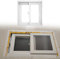 EXCLURA Finestra Finestra Scorrevole di Ricambio con Zanzariera, Finestre a Filo 40 45 55 60 70 75 80 85 90 100 120 Cm, Finestra in Vetro Temperato Bianco per Bagno(46x24in/115x60cm)
