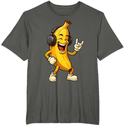 Banane am Rocken | Süßes Bananenmotiv mit Pommesgabel T-Shirt