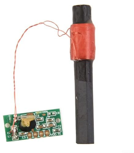 WWVB 60KHz Empfängermodul mit High Q Antenne FR4 PCB für Funkuhr-Signalsynchronisation, kompatibel mit Mikrocontroller-Projekten, Einzelfrequenz-IC-Verstärkung und Demodulation