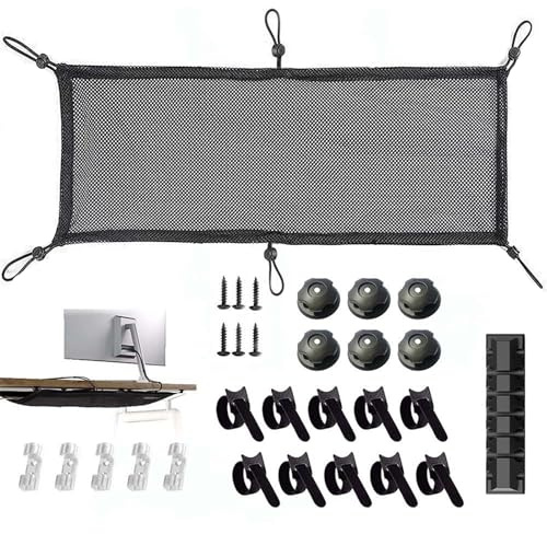 Proaustin Cable Management Net Under Desk Cable Net Desk Cable Tidy Cable Tray