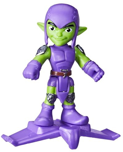 Marvel Spidey und Seine Super-Freunde Grüner Kobold Spielzeug mit Accessoire, 7,6 cm große Action-Figur, Superhelden-Spielzeug für Kinder, ab 3 Jahren, Purple