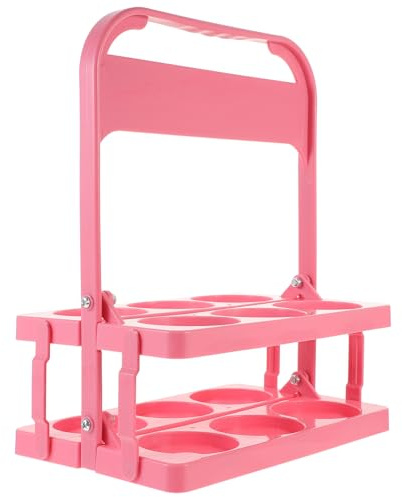 Kisangel Porte-gourdes Isothermes Pliable en PP Résistant à l'usure Chocs, Support Portable Pratique pour 6 Bouteilles, pour Tables de Pique-niques et Entraîneurs de Football