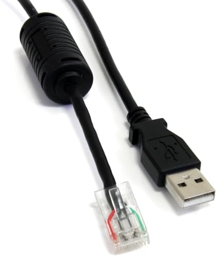 StarTech.com USBUPS06 6 ft Smart UPS Replacement USB Cable AP9827, USB Cable, USB (M) to RJ-45 (10 Pin) (M), 6 ft, Black