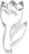 Birkmann 190290 Ausstechform Tulpe, mit Innenprägung, 6 cm