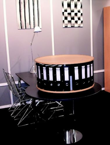 Reef Ordnerdrehsäule H53 cm 1 Etagen für 24 Ordner buche