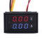 DEOK 0.28 Digitale LED Red Voltmetro Blu Amperometro 100V/10A DC Corrente Tensione Tester da Pannello 2in1