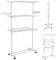 WEBER INDUSTRIES dy107 Wäscheständer, Kunststoff weiß 80 x 60 x 165 cm