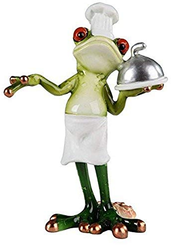 StealStreet Standing Frog What's for Dinner Chef Decorative Figurine Statue