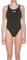 ARENA W Solid Swim Tech High Bañador Deportivo Mujer Solid Swim Tech Alto, Mujer, Black-White, 34