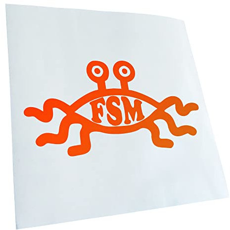 Kiwistar - Autoaufkleber - FSM - Heckscheibe Auto Aufkleber wetterfest für Kfz LKW Mofa Truck - Sticker außen selbstklebend Tuning Zubehör für Fenster Fahrzeug Scheibe