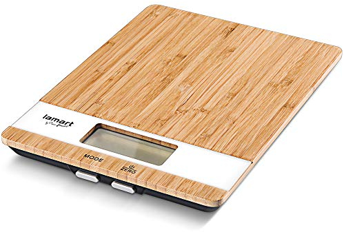 Bamboo - Báscula de cocina, color marrón