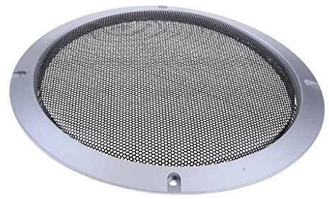 perfk Lautsprechergrill Abdeckung 8-Zoll-Lautsprecher Mesh-Abdeckung Schutzgitter Dekorativer Kreis Subwoofer Schutz