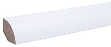 Caisse en panneau MDF 12 x 12 x 2500 mm, blanc