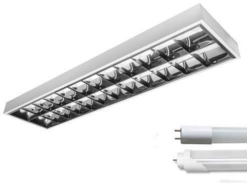 LED Rasterleuchte Empty 2x150cm T8 Tube Tageslicht 6000K Set