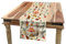 ABAKUHAUS Zirkus Tischläufer, Retro Circus Firgures, Esszimmer Küche Rechteckiger Dekorativer Tischläufer, 40 x 300 cm, Rot Beige