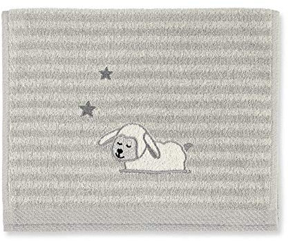 Sterntaler Kinderhandtuch Schaf Stanley, Alter: ab 0 Monate, 50 x 30 cm, Grau