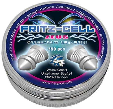 6 x 250 Zeus 5,5mm Jagd Diabolos Fritz-Cell für Luftgewehr Luftpistole