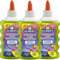 Elmer’s pegamento de PVA con purpurina, verde, 177 ml, lavable, 3 unidad