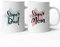 tassenprinter Spruch-Tasse: Super Dad Super Mom - Best – Papa Mama – weiß – Geschenk-Idee Mug Cup Kaffee
