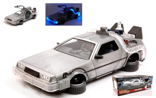NEW JADA Toys JADA31468 DE LOREAN Back to The Future II Flying Version & Lights 1:24