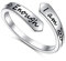 Flyow 925 Sterling Silber Schmuck Verstellbar Open I am Enough Ring für Damen und Mädchen