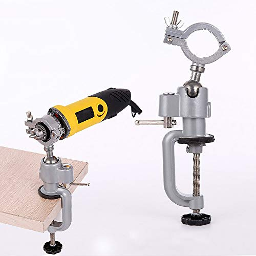 360 ° drehbarer Schraubstock, Halterung für Bohrmaschine, Aluminiumlegierung, für Tischbohrmaschine, verstellbar