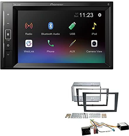 Pioneer DMH-A240BT 2-DIN Autoradio Bluetooth USB passend für Opel Astra H 2004-2010 inkl Canbus