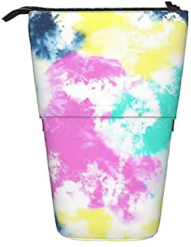 Teleskop-Federmäppchen, Tie-Dye-Ständer, Bleistifthalter mit Reißverschluss, Make-up-Tasche, Bleistiftbeutel, Federtasche