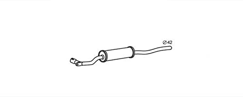 HELLA 8LB 366 020-011 Vorschalldämpfer - Easy2Fit® Kit - vorne - zweiteilig | Kompatibel mit: AUDI 80 B1 Stufenheck, 80 B2 Stufenheck, COUPE B2, VW PASSAT B1, PASSAT B2, PASSAT B2 Stufenheck