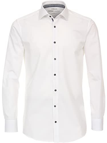 Venti - Modern Fit - Herren Langarm Hemd (123963500), Größe:46, Farbe:Weiß (000)