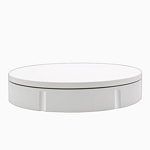 SHENGSHIYU Rotating Display Stand 360 Degree Motorized Rotating Display Carousel Turntable Display Stand, Battery/usb Powered for Photography Products,white42cm-NoBattery