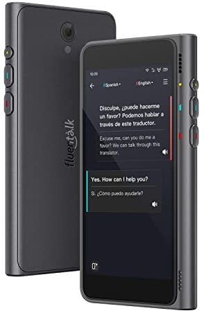 Timekettle Fluentalk T1 Übersetzungsgerät, Foto Übersetzer und Unterstützung für 40 Sprachen, Sprachübersetzer ohne Wifi ohne Verbindung, 2 Jahre lang kostenlose globale mobile Daten für Reisen