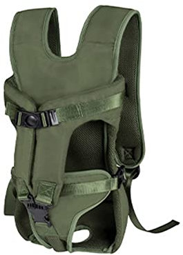 MNASH Zaino Marsupio per Cani da Compagnia, Doppia Spalla Portatile Borsa da Trasporto all'Aperto (Color: Green, Size: S)