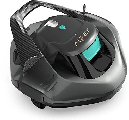 AIPER Seagull SE Poolroboter, LED-Anzeigeleuchten, Automatisches Parken, Poolsauger Akku Kabellos hält 90 Minuten, Perfekt für Oberirdische/Unterirdische Flache Pools bis zu 80 m²