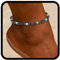 Handcess Boho bracelets de cheville femmes perles bracelets de cheville perles colorées cheville bijoux de pied pour femmes et filles (NoirA)