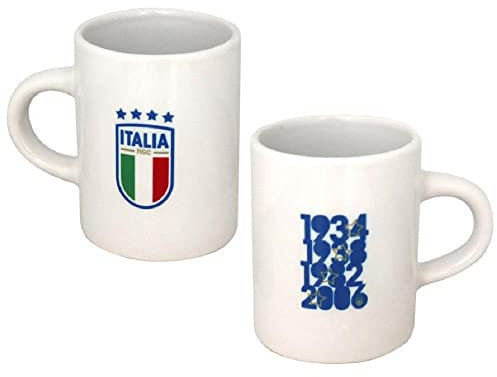 Giemme Mini Mug Set 2 Tazzine Caffe' FIGC Calcio Prodotto Ufficiale PS 37752