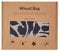 Wheat Bag in Navy Printed Linen Used for Natural Pain Relief. Hot and Cold Pack. Unscented, Oven and Microwave Safe