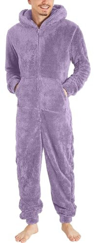 KONG JIMFAN Thermounterwäsche Herren Pullover Mit Hemdkragen Knowledge Cotton Apparel Arbeitshose Winter Herren Kompressionsshirt Männer Strumpfhose Thermo Sporthose Herren(2-Purple,5XL)