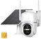 HOSAFE.COM 4G LTE Camaras de Vigilancia Sin Cables con Tarjeta SIM, Camara Vigilancia Sin WiFi, Camara Vigilancia Exterior Solar, 360 PTZ, Sensor Humano, SD/Nube, Conversación Bidireccional, IP66