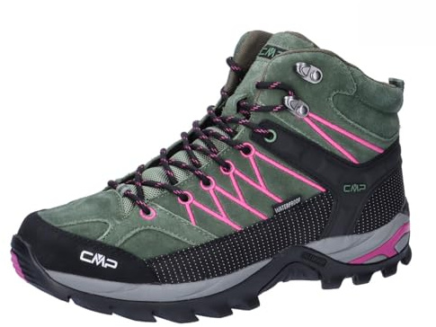 CMP Rigel Mid Wmn Trekking Shoes WP, Scarpe da Trekking Donna, Mineral Festival, 37 EU