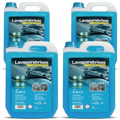 Limpiaparabrisas Coche Líquido Protección Anti Lluvia 20 Litros | Lavaparabrisas Anticongelante Protección -5ºC