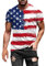 T Shirt USA Flagge Herren Sweatshirt Banner vereinigte Staaten von Amerika us Stars Stripes Tshirt Kurzarm Sommerhemd 3D Druckt Men Shirts Freizeithemden Sommer Laufshirt Sportshirt Atmungsaktive