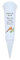 In Loving Memory Verse Graveside Memorial Grave Spiked Flower Vase (Mum, White with Robin Design)