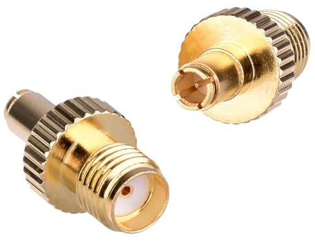 Maswell Upgrade-Adapter SMA-Buchse auf TS9-Stecker, HF-Adapter-Koaxialstecker vergoldet für 5G 4G LTE-Antennen-Broadcast-WLAN-Telekommunikationsgeräte, USB-Modems und MiFi-Hotspots 2er-Pack
