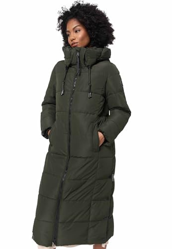 MARIKOO Damen Winterjacke Steppmantel lang gesteppter Mantel Winter Parka Jacke warm B985