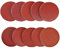 PBDEIOEOE Abrasives Drill Attachment,Wire Brush Wheel Cup, Wire Brush Wheel Cup Sanding Discs Pads 100 Pcs 125 mm 60 mesh Wear-Resistant Sandpaper For Random Orbital Sander Accessories