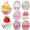 300 Stück Muffinförmchen Papier, Cupcake Förmchen Regenbogen Papier,Muffins Backförmchen für Backen, Dessert, Party, Geburtstag, Hochzeit